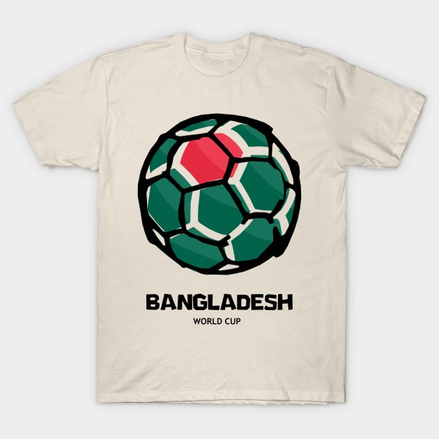 Bangladesh Football Country Flag T-Shirt by KewaleeTee